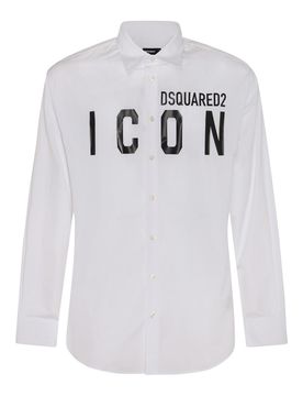 Dsquared2 Camicia in cotone bianco