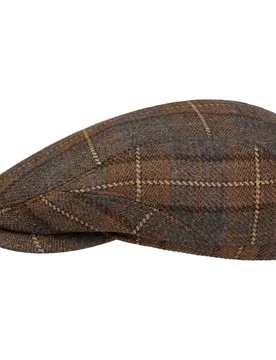 Scranton Wool Driver Flat Cap by - brown - Size: 60 cm - Stetson - FashionsVida