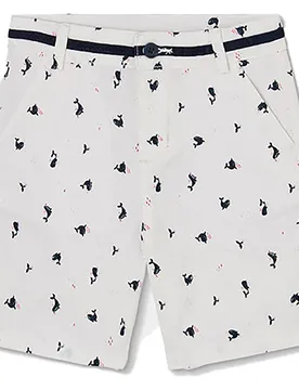Boboli Short 823025 Whale Print 8 Années Garçon