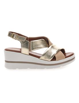 Sandali Platino Con Platform e Tomaia in Pelle 269020 38