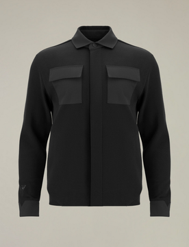 Camicia overshirt archie uomo nero
