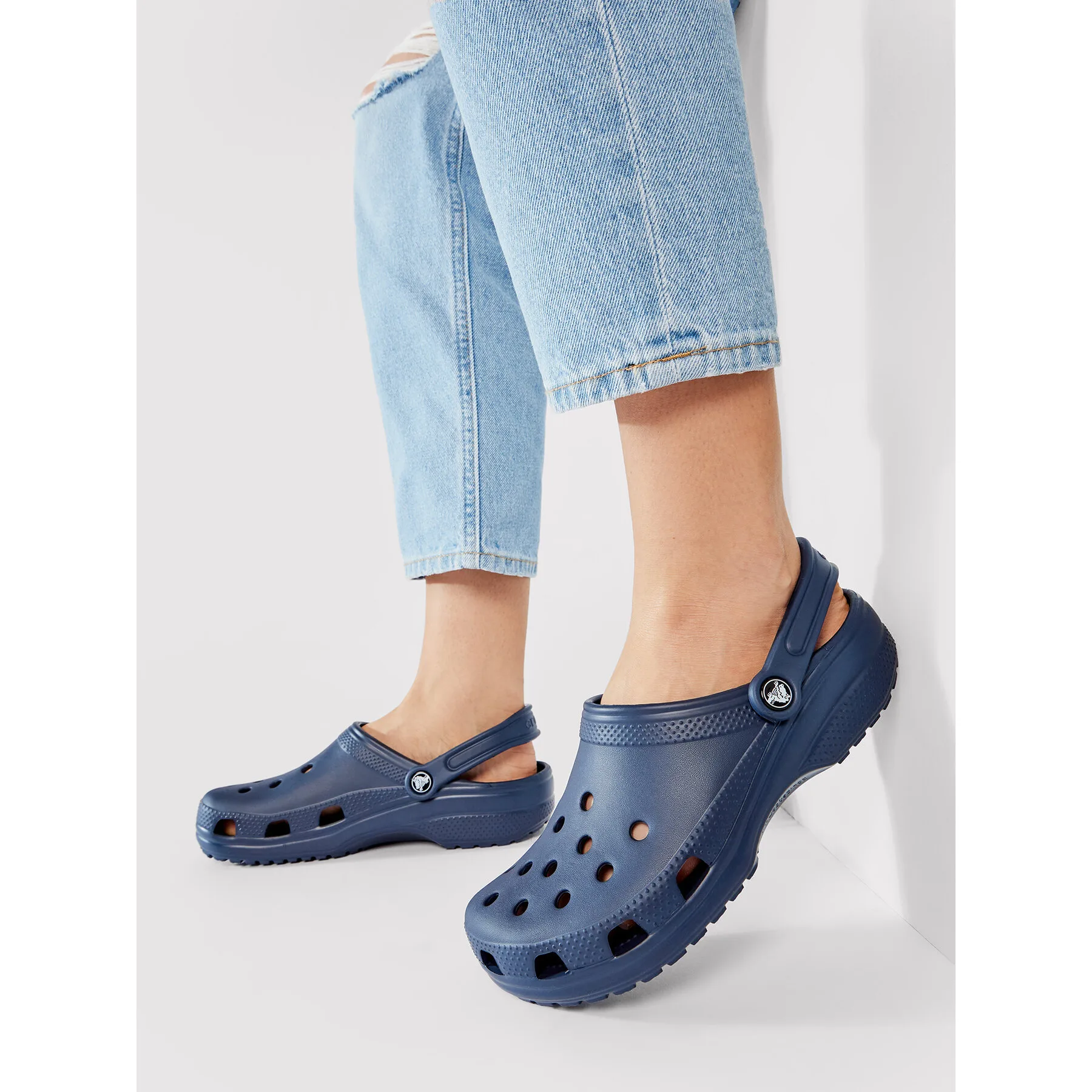 Pantoletten Classic 10001 Dunkelblau 41_5 unisex - Crocs - FashionsVida