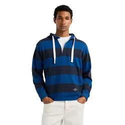 Felpa Con Cappuccio Joe Stripes Deep Sea Blue L