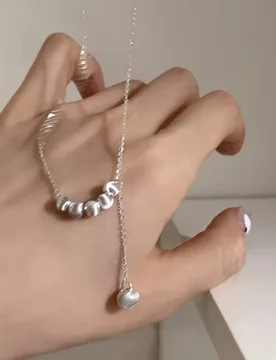 Sterling Silver Cat's Eye Small Ball Pendant, Simple Necklace Ring Bracelet, Exquisite Light Luxury Collarbone Chain - Aliexpress - FashionsVida
