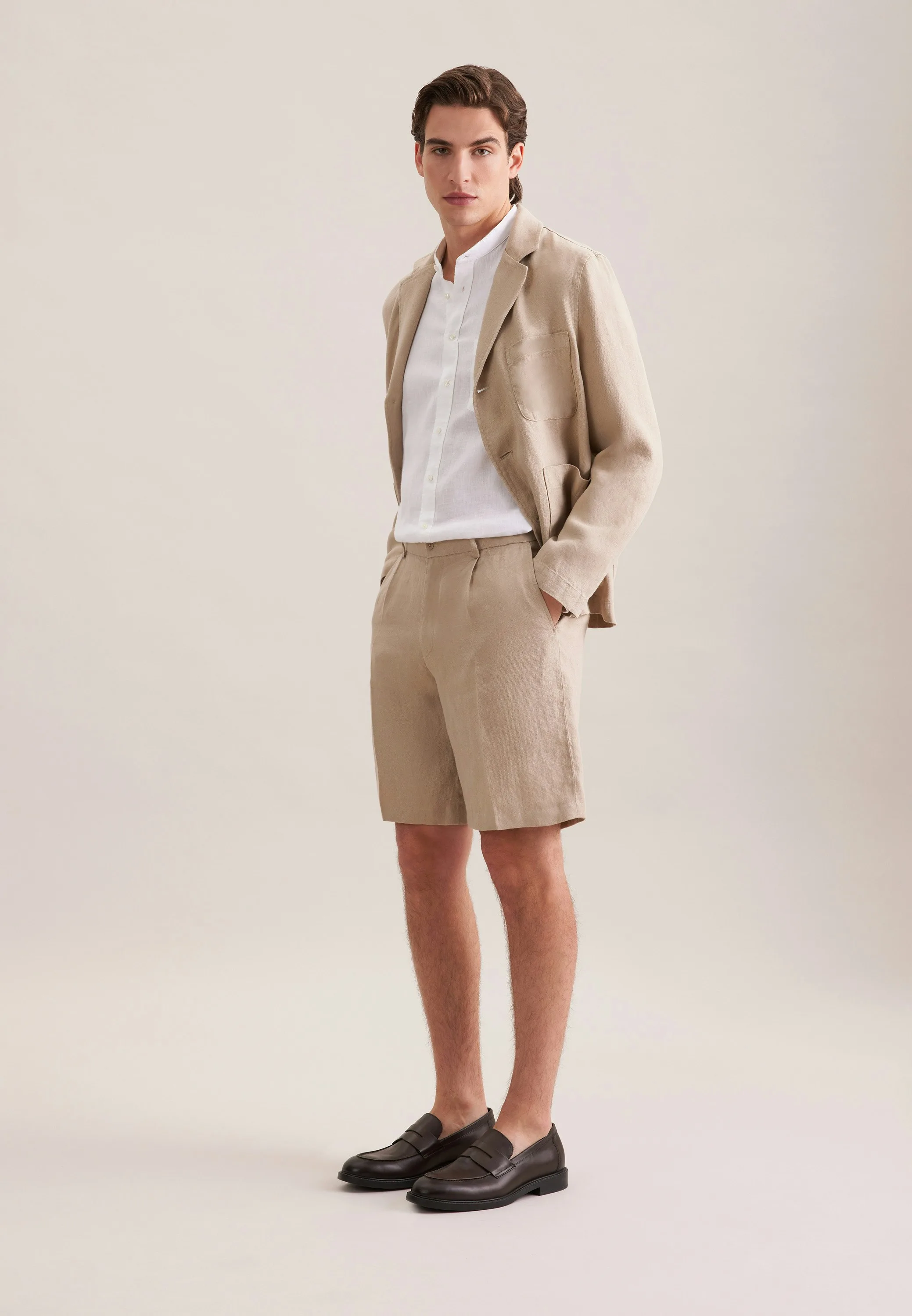 Regular Shorts Uni Beige 54 - Seidensticker.com - FashionsVida