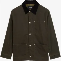 Zadig & Voltaire - Parka de hombre encerada con cuello de terciopelo