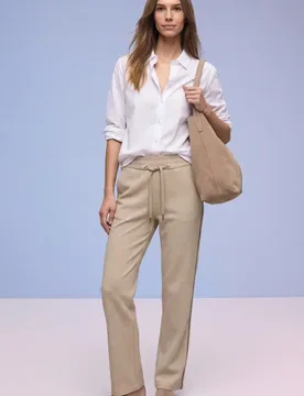 Straight Leg Hose female Beige - Street One - FashionsVida