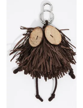 Llavero catuxa pompón de fibras naturales y ojos de coco - Bimba y Lola - FashionsVida