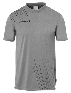 Polo à Manches Courtes Score 26 Poly Dark Grey Mélange / Black 2XL