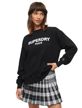 Sweat-shirt Sport Luxe Loose Black 2XS