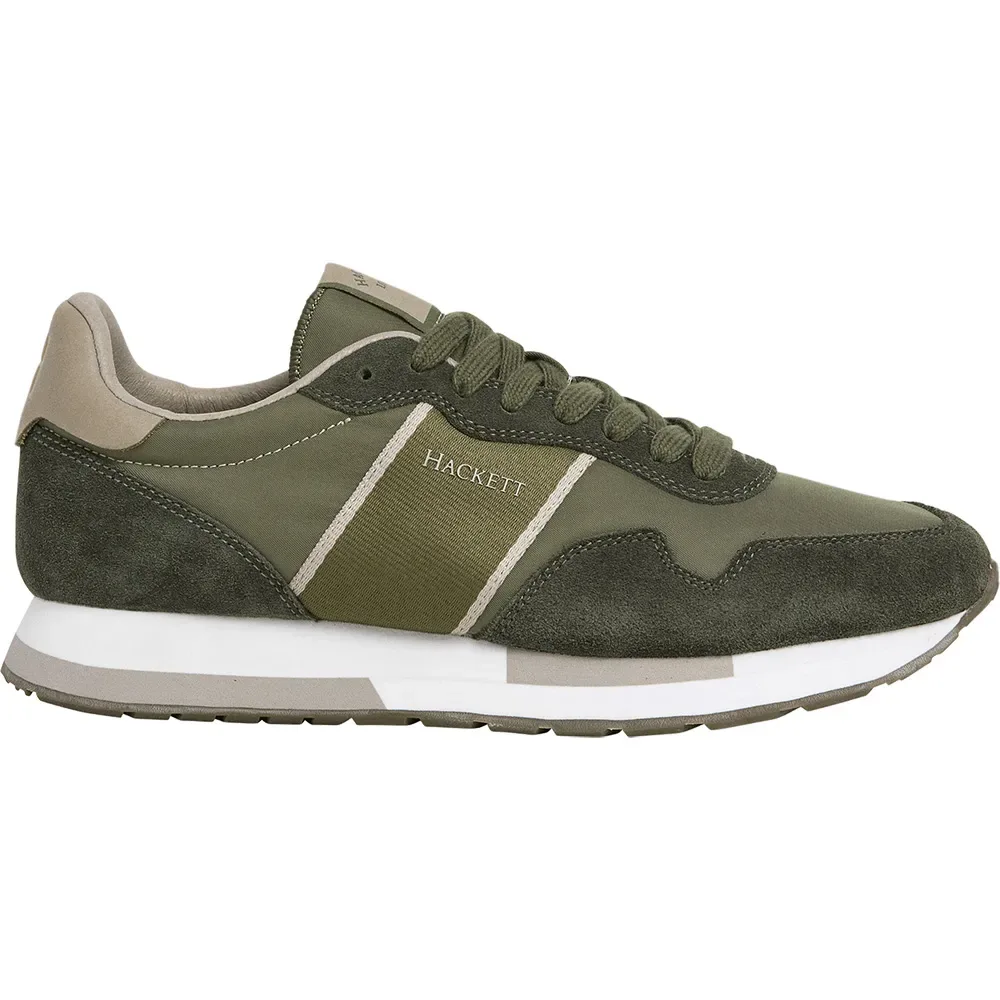 Baskets Keston Heritage Khaki Green EU 43 - Hackett - FashionsVida