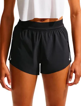 Short léger et respirant - W Nike Aeroswift Dri-Fit ADV 3In Short Black White - Taille S - Noir - Nike Running - FashionsVida