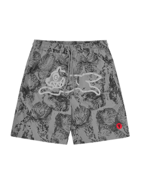 Cone Stamp Running Dog Swim Shorts