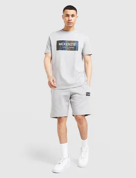 Mens Completo Maglia/Pantaloncino Fleece Aura - Grigio, grigio grigio Uomo taglia L - McKenzie - FashionsVida