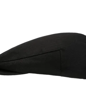 Cotton Herringbone Flat Cap by - black - Herren - Size: XL (61-62 cm) - Brixton - FashionsVida