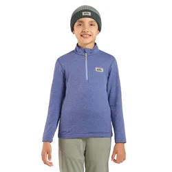 Pile Con Mezza Cerniera Grid Blue Heron Melange 12 Anni