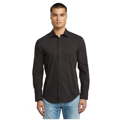 Camicia A Maniche Lunghe Uniform Slim Dark Black S