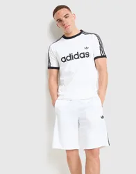 Mens Adicolor Classics 3-Stripes Ringer T-Shirt - Bianco, bianco bianco Uomo taglia S