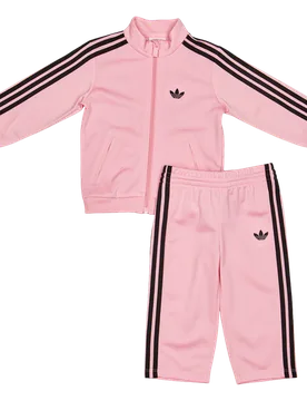 Firebird Unisex Tracksuits - Pink - Size 0 - 3 Months - Poly Tricot - Pink - Size: 0 - 3 Months - Adidas - FashionsVida