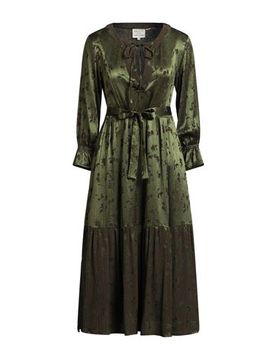 Vestido midi Mujer Verde militar 36,38 Mujer