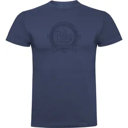 Maglietta A Maniche Corte Bike Apparel Denim Blue