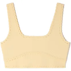 Top de punto de mujer corto con tirantes