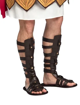 Römersandalen Kostüm Sandalen für Erwachsene dunkelbraun - BOLAND BV - FashionsVida