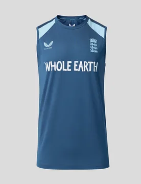 England Cricket Men's 26/27 Training Sleeveless T-shirt BLUE 5XL male - Castore - FashionsVida