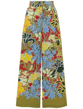 Women's Cotton Tencel Drawstring Waist Pants with In-Seam Side Pockets
