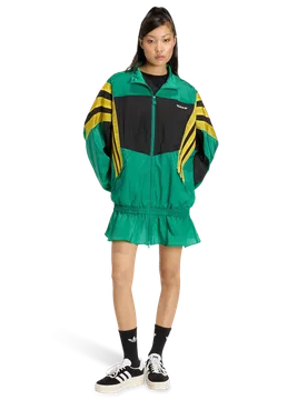 Santiago Woven Track Top Donna - Top da pista Verde - Taglia XS (30-32) - Nylon XS (30-32) - Adidas - FashionsVida