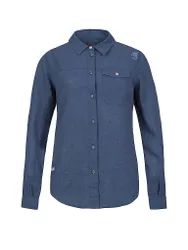 Blusa da arrampicata da donna Saume in lino blu 40