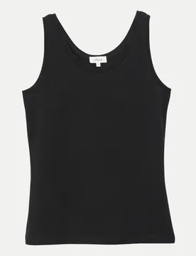 RED LABEL Basic Tanktop Schwarz 44 - S. Oliver - FashionsVida