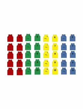 Er-Pack Trainingsleibchen nummeriert (6 - 10) - Jaune - unisex - Size: TU