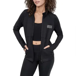 Veste Rhinestone Stacked Logo Black / Silver M