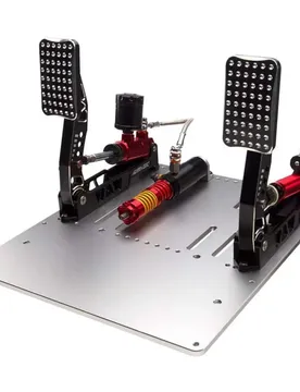 Pédales Simagic P2000 Hydraulic 2-pedal Set 100kg Loadcell-crimson Edition Black One Size unisex