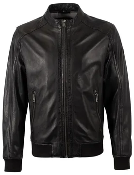 Lederjacke - GBGrahan IDRV - S bis 3XL - für Männer - Größe S - schwarz - Männer - male - Mauritius - FashionsVida