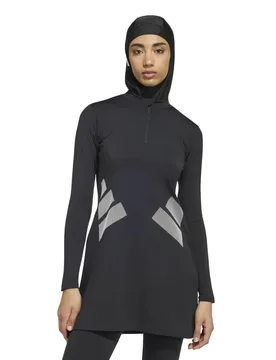 Swim Top Long Sleeve T-shirt Black / White 36 Women - Adidas - FashionsVida