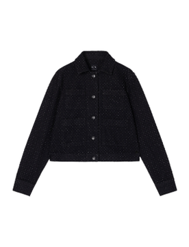 Para mujer. XW001820AF18855MC329 Chaqueta Blouson (S), Negro, Casual, Algodón