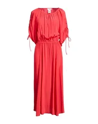 Midi-Kleid Damen Koralle 34,38,40 Damen