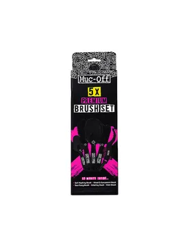 Set de cepillos Premium, paquete de 5 negro - Muc-Off - FashionsVida