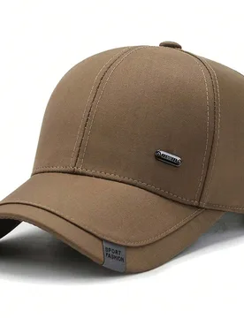 Pieza Gorra de béisbol de unicolor, unisex, diseño cosido, gorra de camionero, gorra de sol casual y sencilla de moda, adecuada como regalo para pap - Shein - FashionsVida