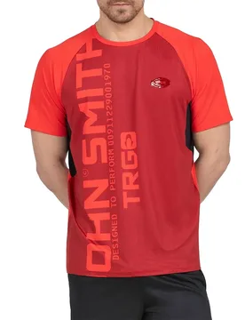 Maglietta A Maniche Corte Tillor Crimson L - John Smith - FashionsVida