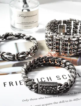 Hip-hop Rock Men Women Wrist Bracelet Horror Skeleton Halloween Carnival Skull Stainless Steel Bracelet For Friends Gifts - Aliexpress - FashionsVida