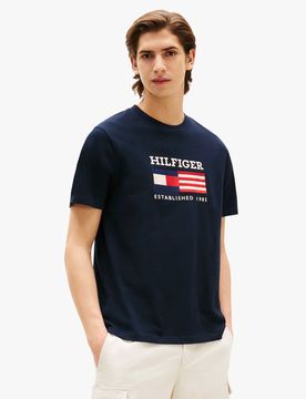T-shirt en coton Bleu XS Male