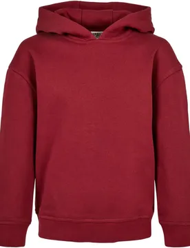 Felpa Con Cappuccio Organic Burgundy 110-116 cm