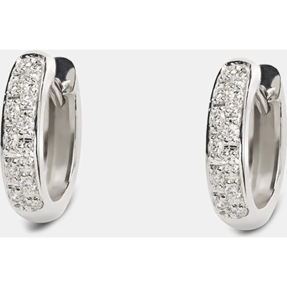 Pendientes de aro de oro y diamantes - El Corte Inglés - FashionsVida