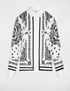 Camisa de mujer fluida estampada - Morgan - FashionsVida