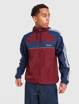 Mens Antivento Colour Block Retro - Rosso, rosso rosso Uomo taglia XL - Adidas - FashionsVida