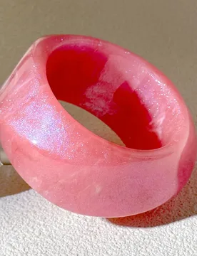 Minority Design Glitter Acrylic Bangle Shinny Vintage Jelly Color Wide Bracelet Exaggerated Jewelry Accessories - Aliexpress - FashionsVida