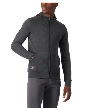 Felpa Con Zip Milano 2 Dark Gray - Castelli - FashionsVida